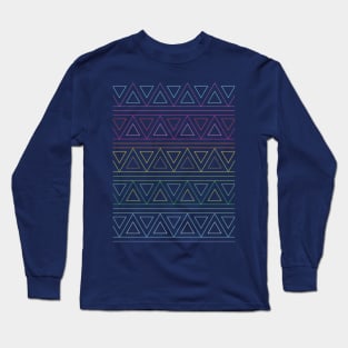 Rainbow Triangles Patterns Long Sleeve T-Shirt